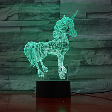 Lámpara de lava unicornio