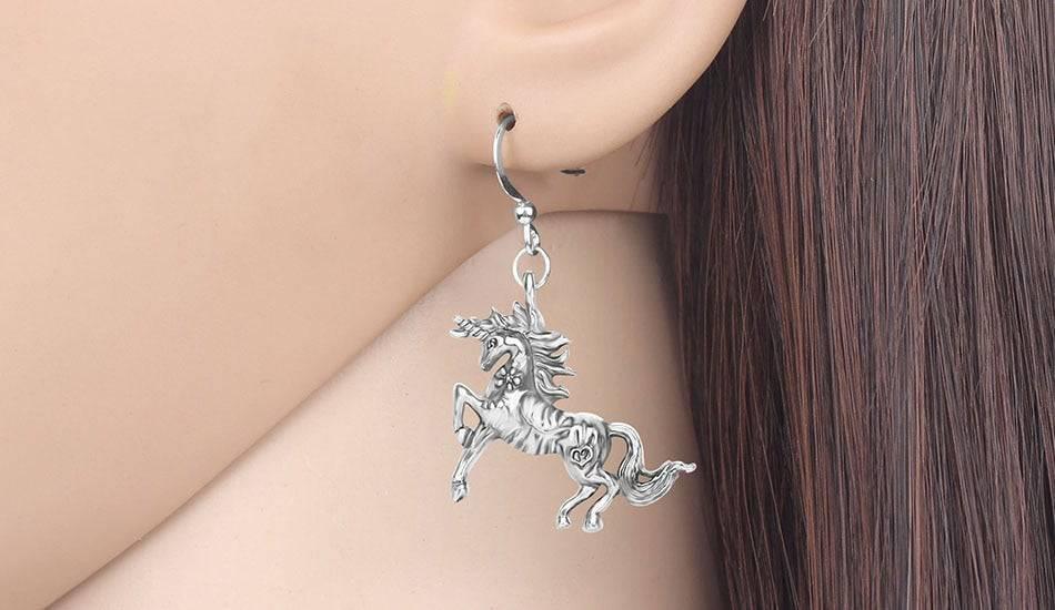 Juego de joyas de acero con unicornio - Unicornio
