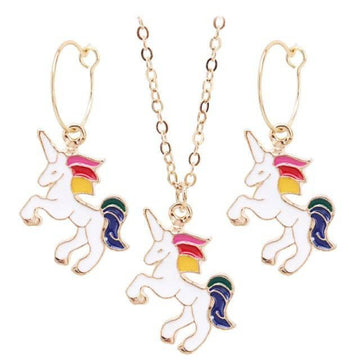 Multicolored Unicorn Jewelry Set - Unicorn
