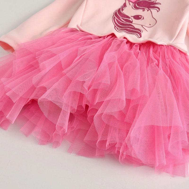 Ensemble licorne robe tutu collant fille