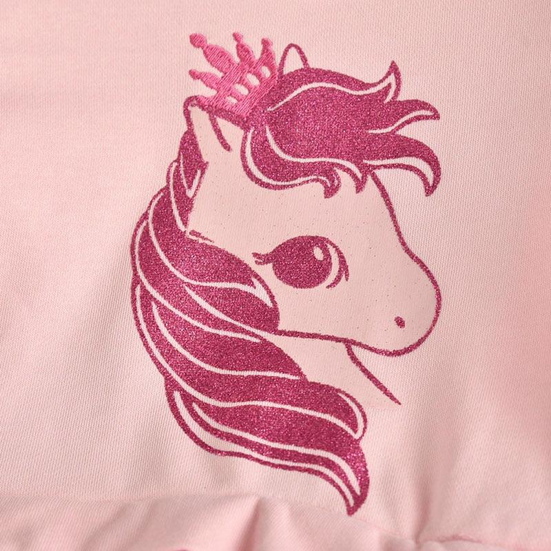 Conjunto de vestido y medias con tutú de unicornio para niña - Unicornio