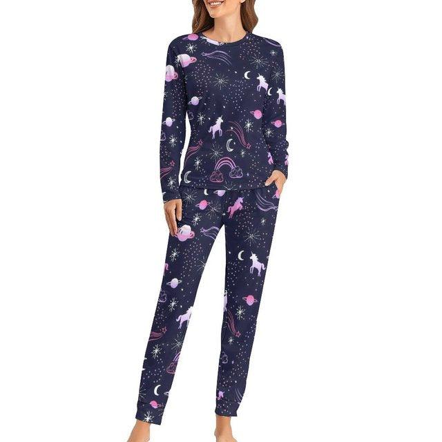 Conjunto de pijama de unicornio para mujer