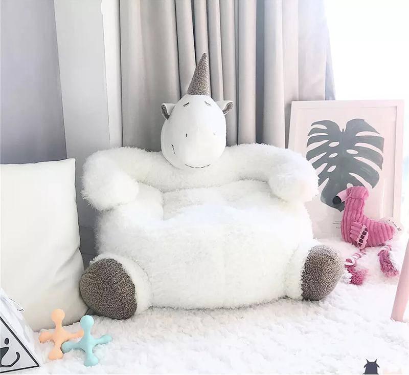 Sillón unicornio Gigante blanco - Un unicornio