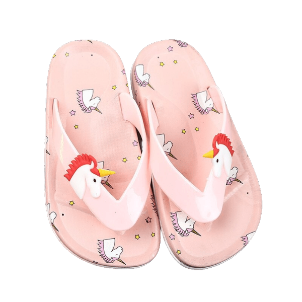 Kids unicorn 2025 flip flops