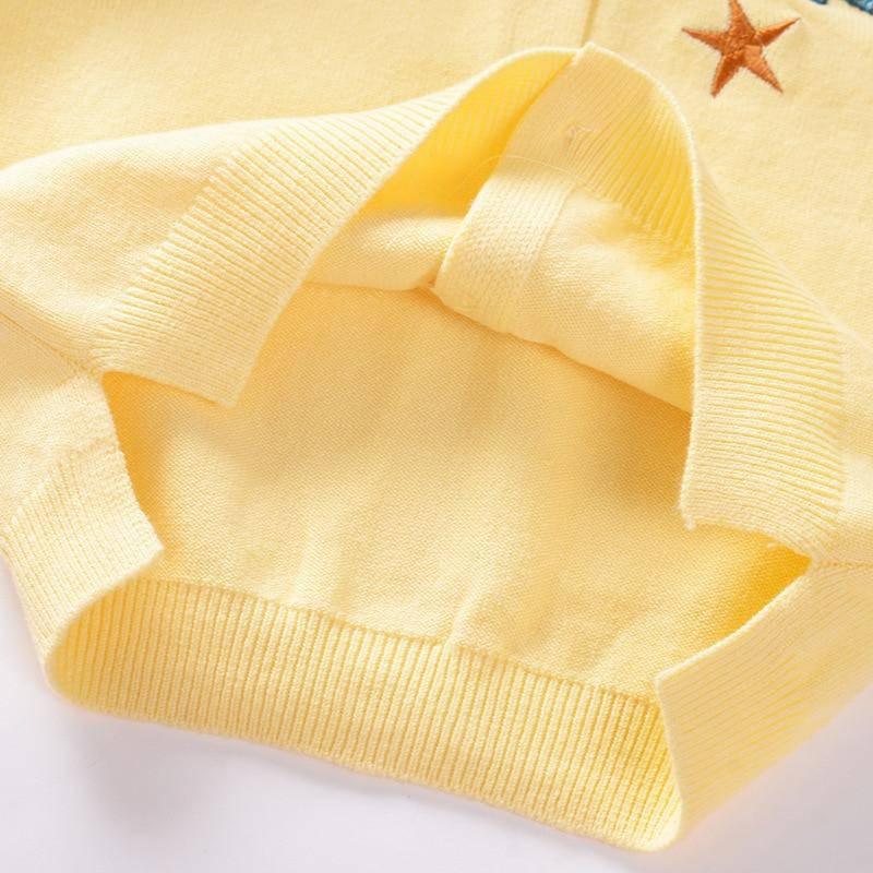 Yellow Knit Unicorn Cardigan - Unicorn