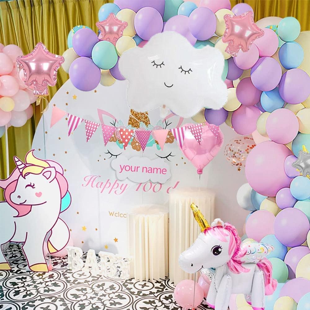 Unicorn Ballons anniversaire licorne Décoration de Fête Décoration Ballons  à l' hélium