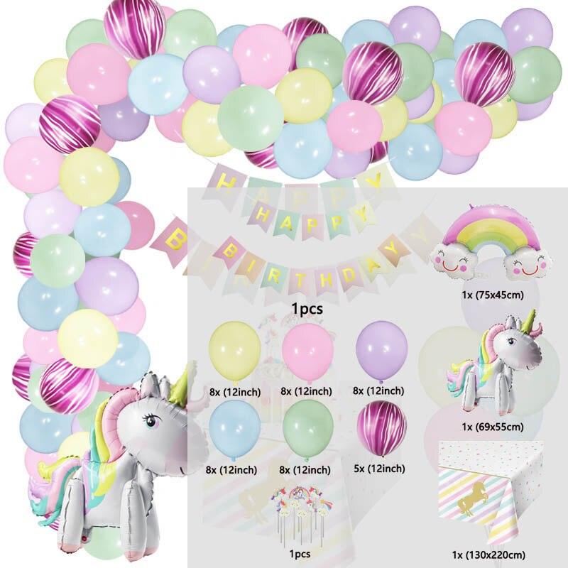 Guirnalda de globos de unicornio y arcoíris - Unicornio