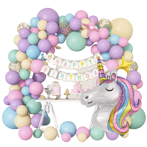 Unicorn happy birthday garland