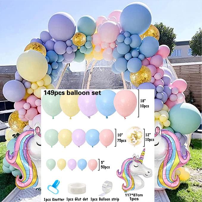 Guirnalda hinchable de unicornio y globos de decoración de bodas - Unicornio
