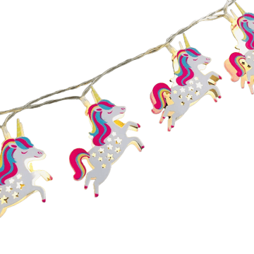 luces de cadena de unicornio
