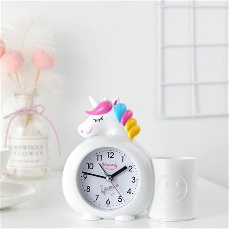 Reloj de escritorio Unicornio con portalápices - Unicornio