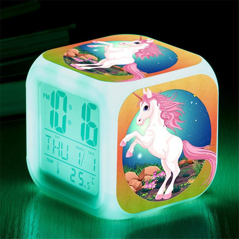 Reloj Electrónico Unicornio Que Cambia De Color - Unicornio