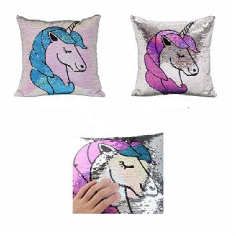 Almohada de discount unicornio con lentejuelas