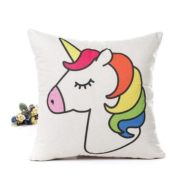 Cushion cover Smiley Unicorn - Unicorn