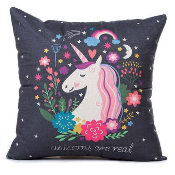 Cushion cover Unicorns are real - Unicorn