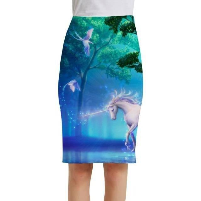 Unicorn Pencil Skirt For Women - Unicorn