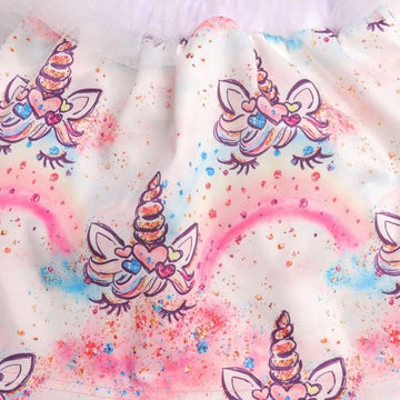 Girl's Gradient Colors Unicorn Skirt - Unicorn
