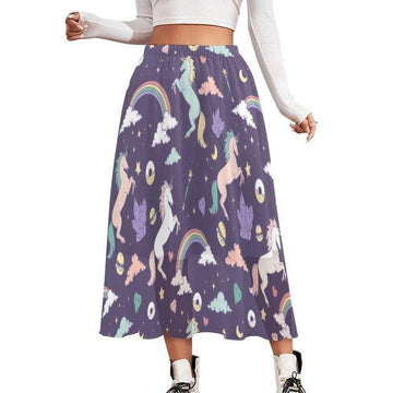Trendy unicorn maxi skirt
