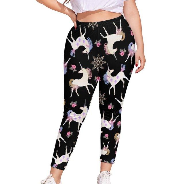 Women s Plus Size Unicorn Leggings