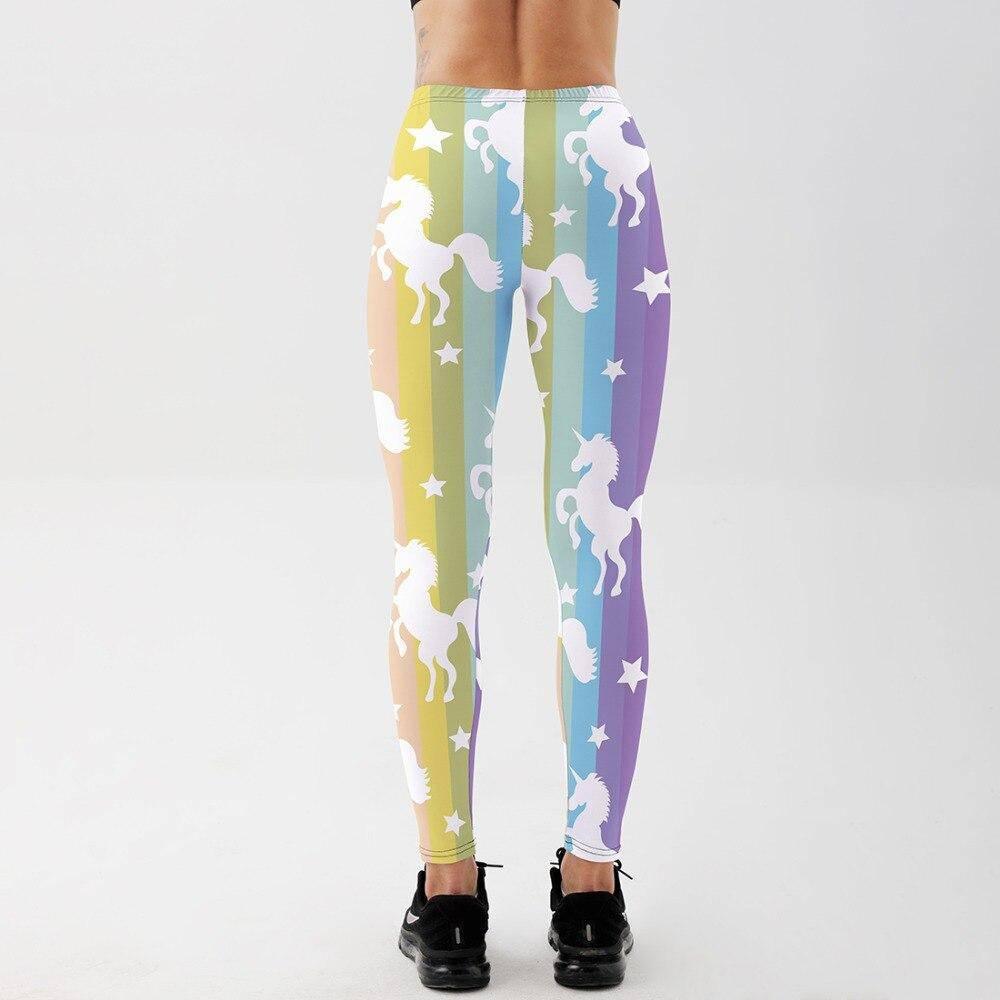 Multicolored Unicorn Leggings Women