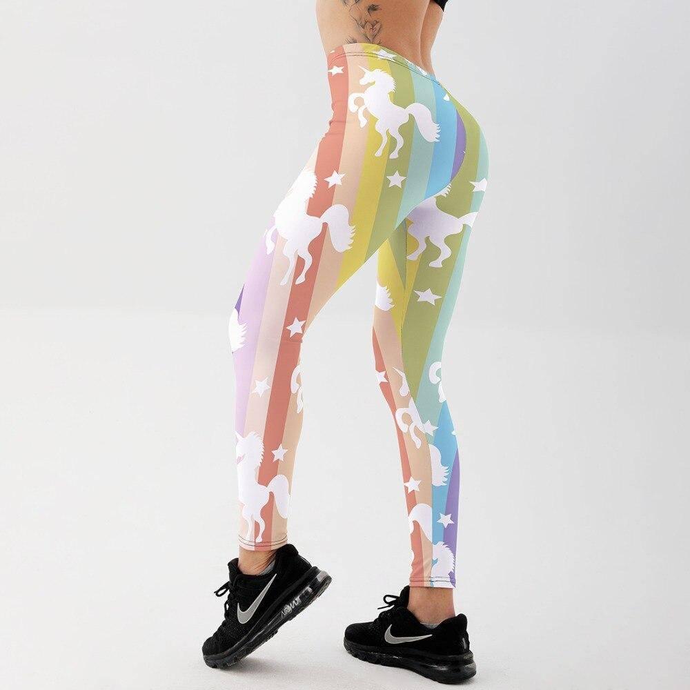 Unicorn Kids Athletic Leggings Rainbow Pastel Tie Dye Cosplay