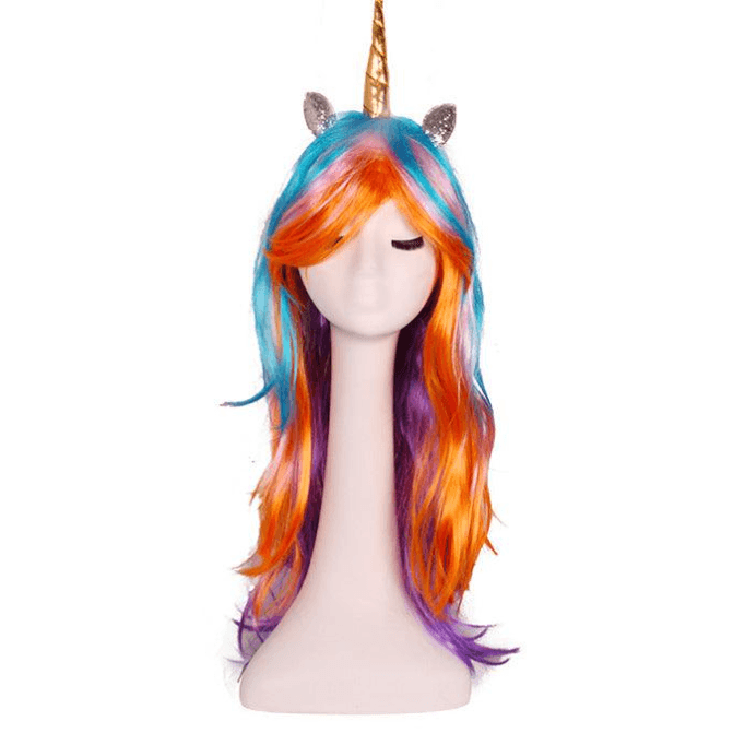 unicorn wig multicolor