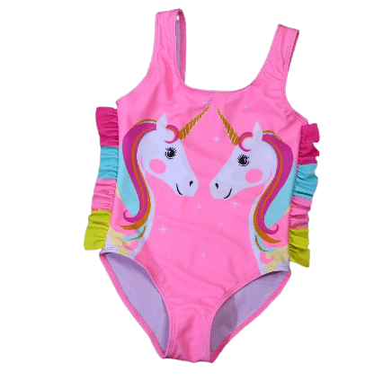 Unicorn swimsuit with fringes - Unicorn