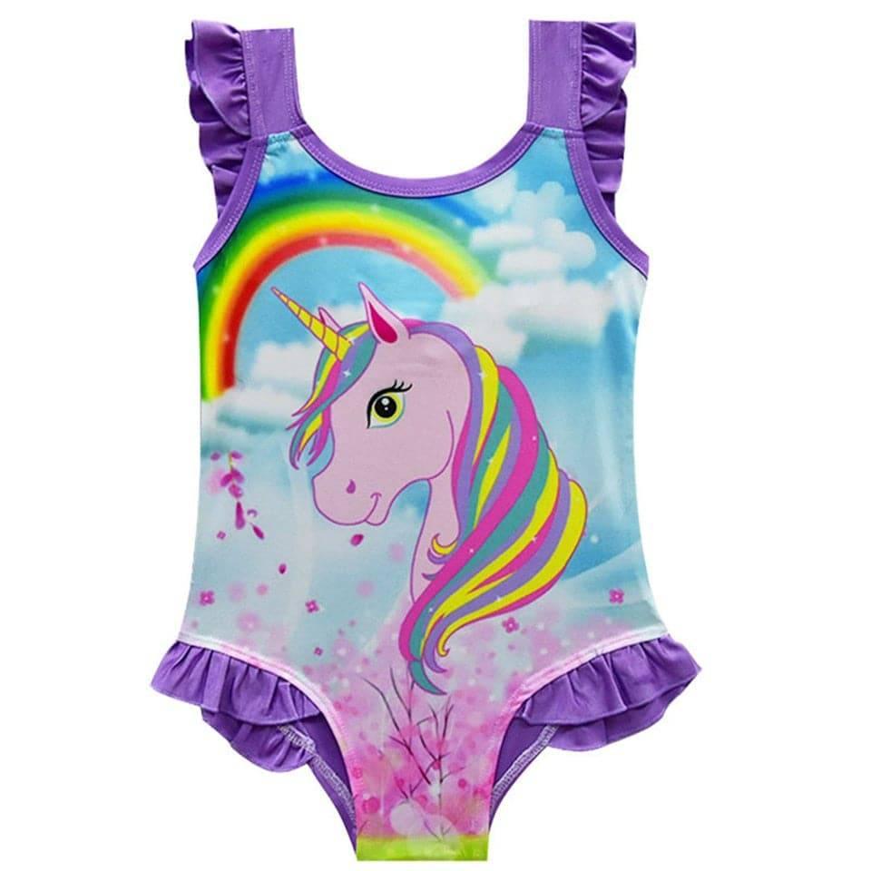 Rainbow unicorn swimsuit - Unicorn