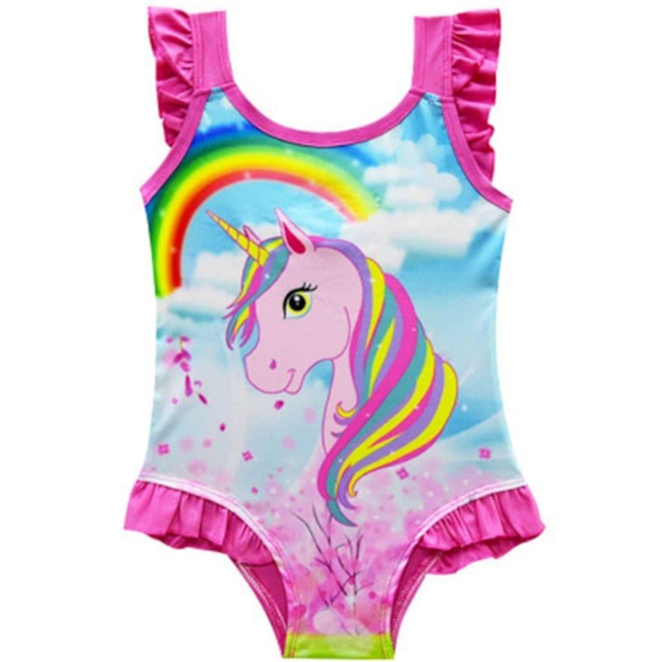Rainbow unicorn swimsuit - Unicorn