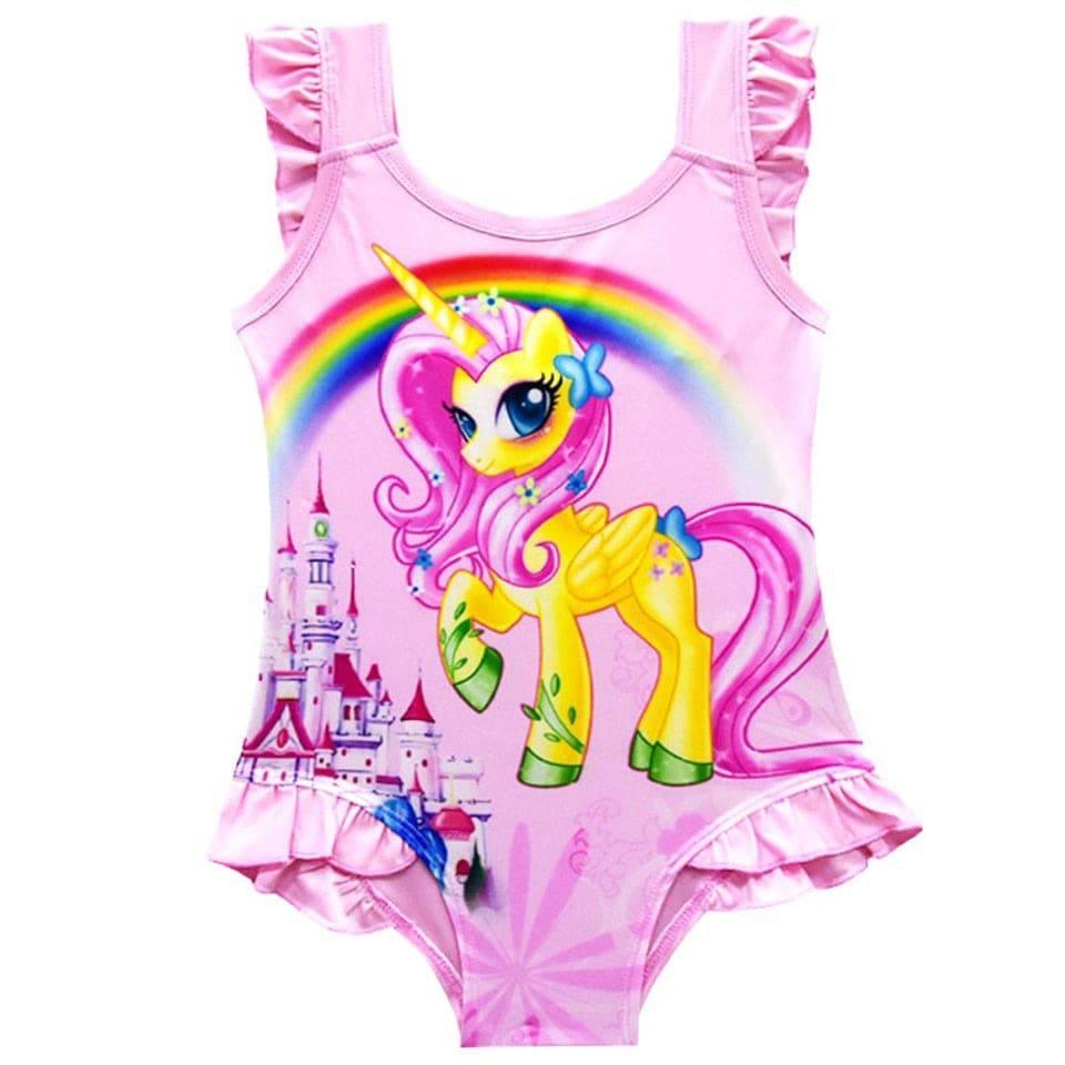 Unicorn swimsuit with ruffles - Unicorn
