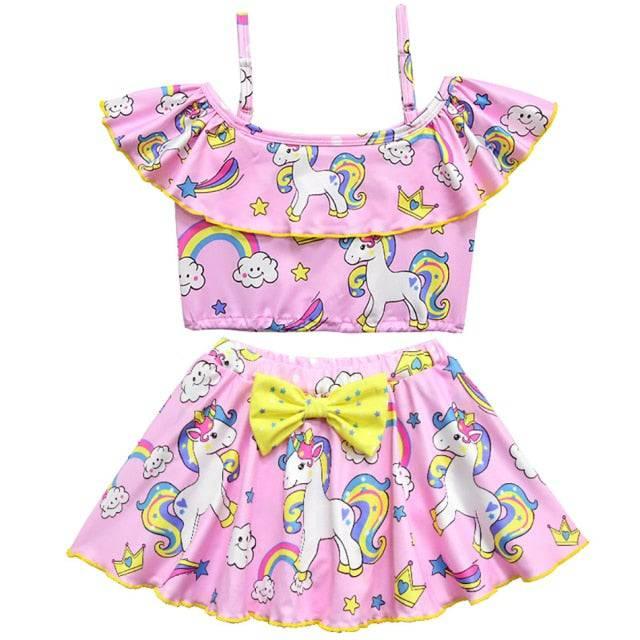 Unicorn two-piece skirt swimsuit - Unicorn