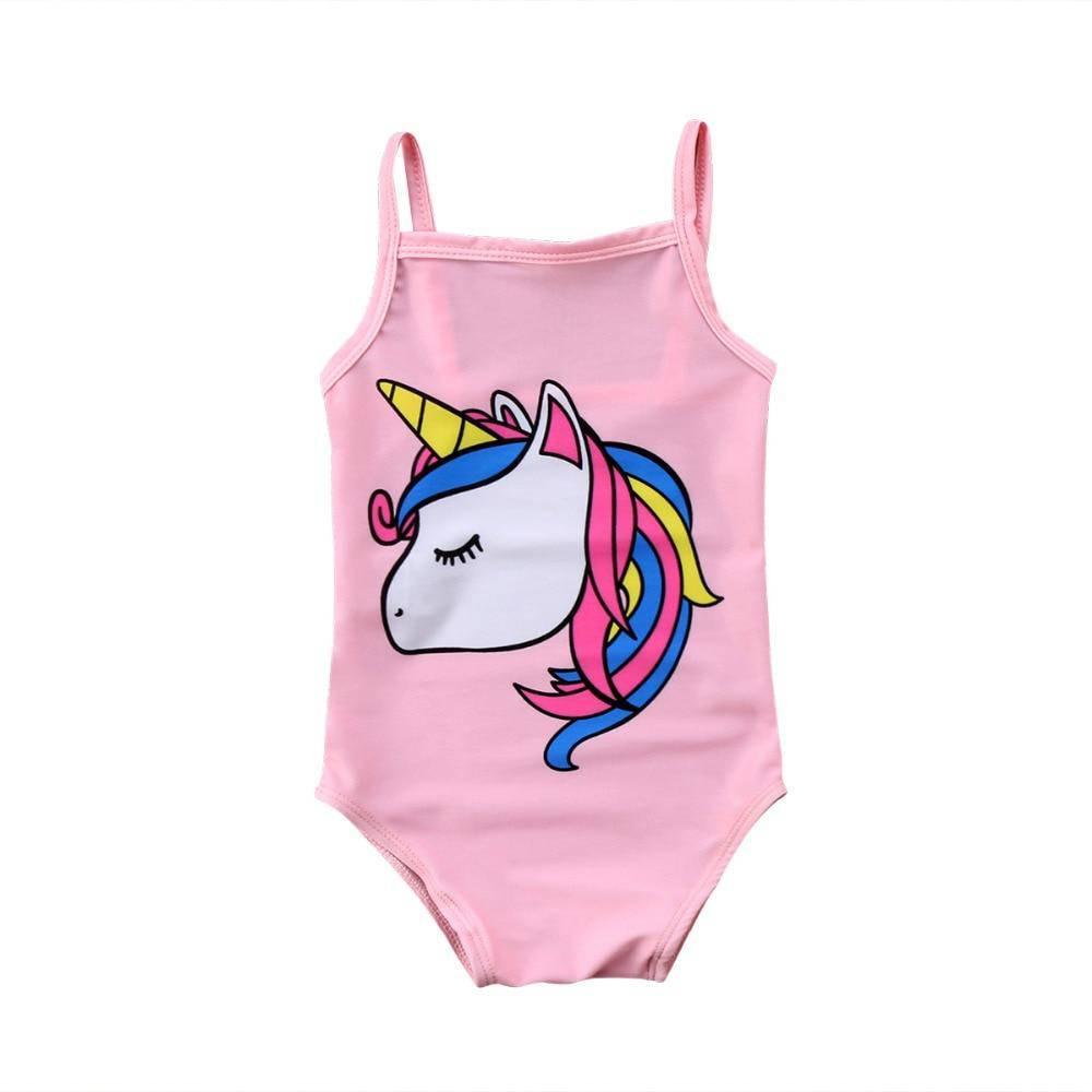Girl's unicorn swimsuit