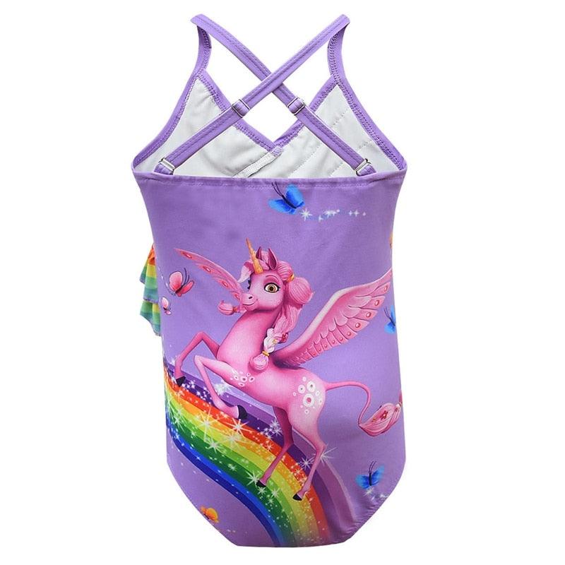 Fancy ruffled unicorn swimsuit - Unicorn