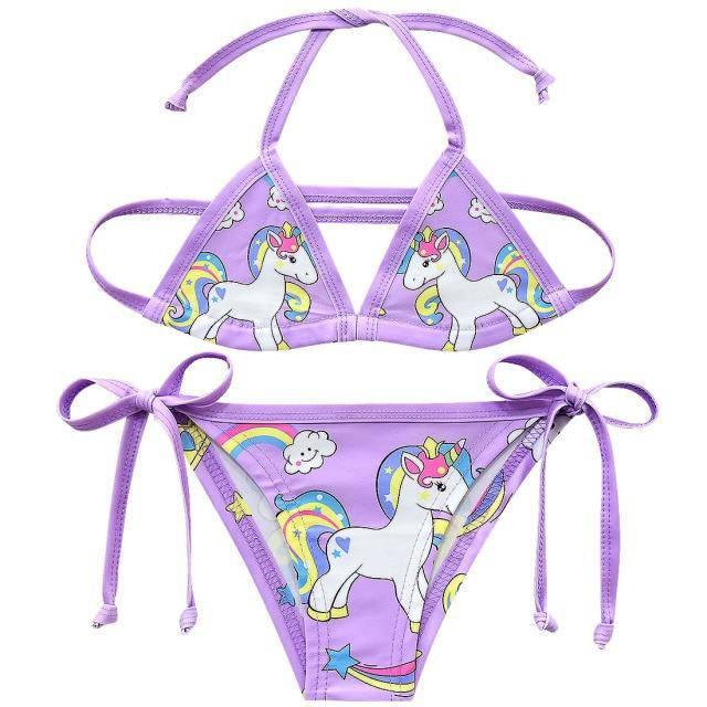 Unicorn two-piece swimsuit