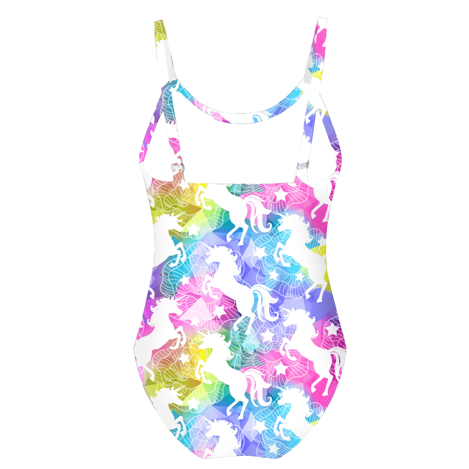 Multicolor unicorn one-piece swimsuit
