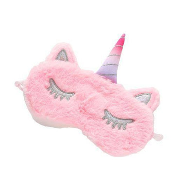 Máscara de unicornio Peluche rosa - Unicornio