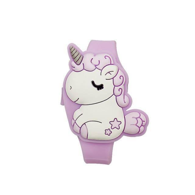 Reloj de unicornio online digital