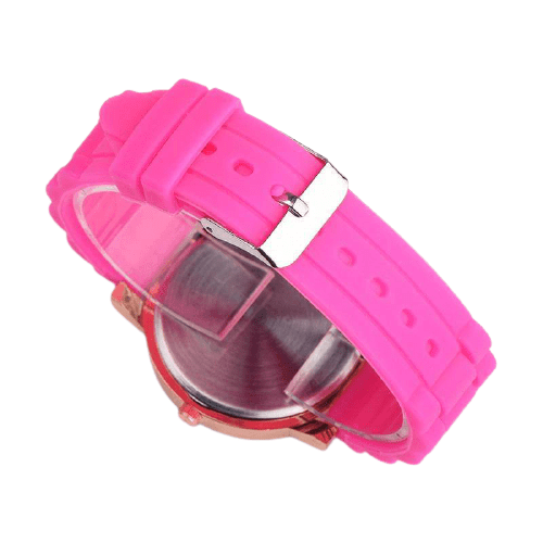 Reloj infantil rosa con diamantes de imitación - Unicornio