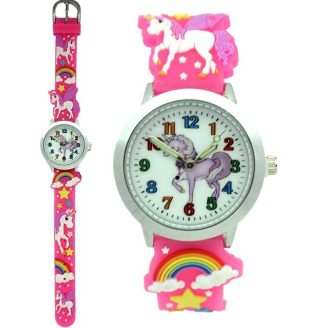 Montre Licorne Arc en ciel Une licorne