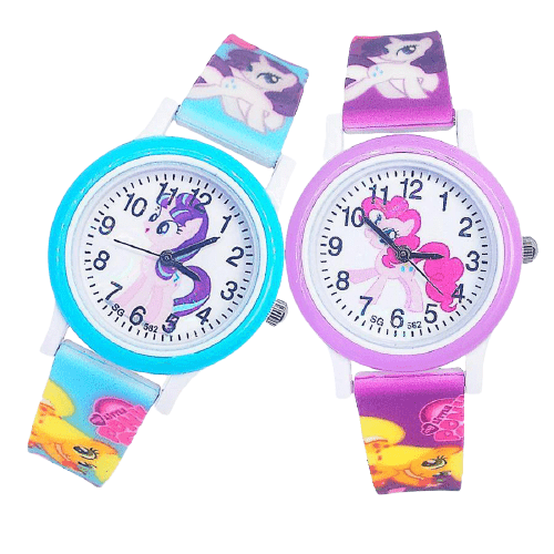 2021 New Pony Print Silicone Band Kids Watch Girl Cute Cartoon Quartz Watch  Wrist Watch - Children's Watches - AliExpress