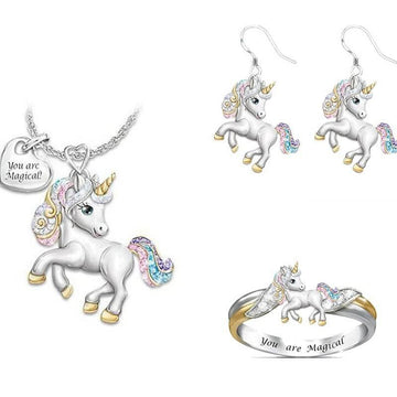 Juego de joyas de unicornio mágico - Unicornio