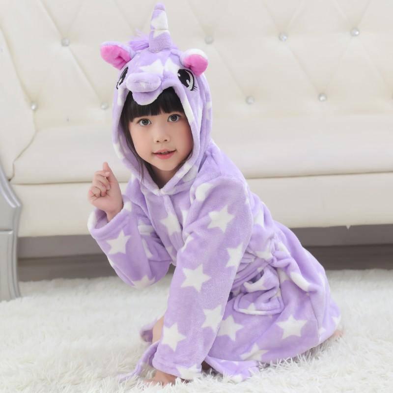 Peignoir de on sale bain fille licorne