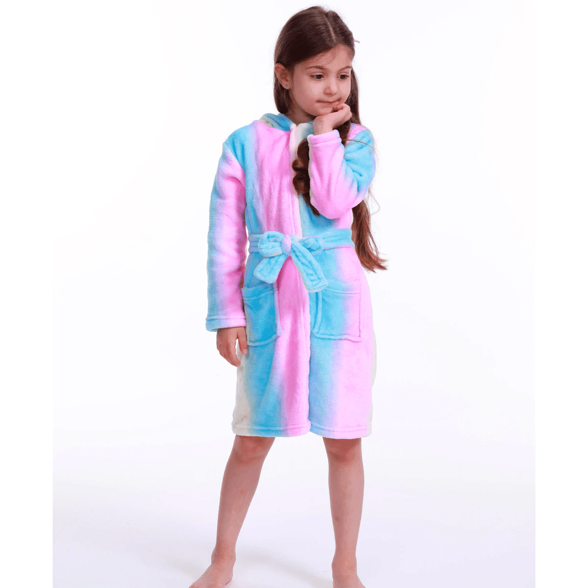 Unicorn Girl Terry Bathrobe - Unicorn