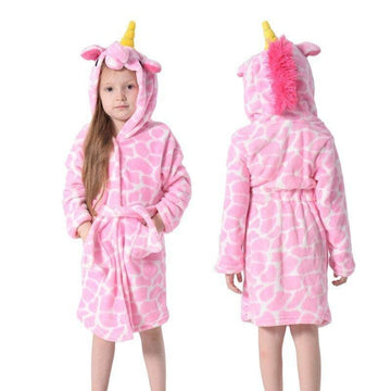 Pink Unicorn Girl Bathrobe - Unicorn