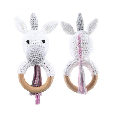 Crochet Unicorn Plush Rattle - A Unicorn