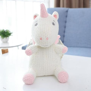 Crochet Unicorn Plush Joli Rattle Soft Toy - Unicorn
