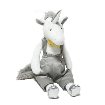 Peluche unicornio Doudou Silver - Un unicornio