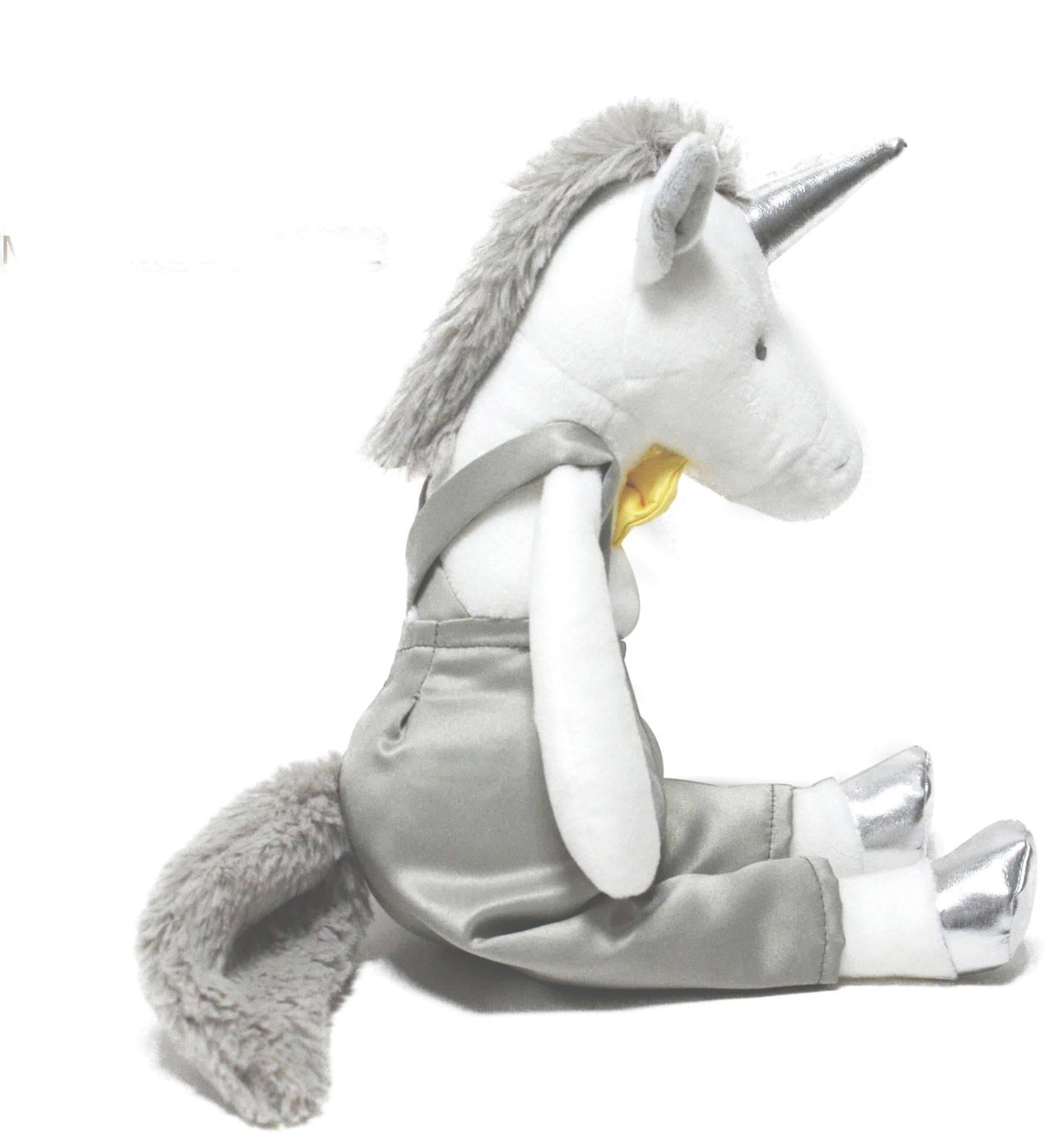 Unicorn plush Doudou Silver - A Unicorn