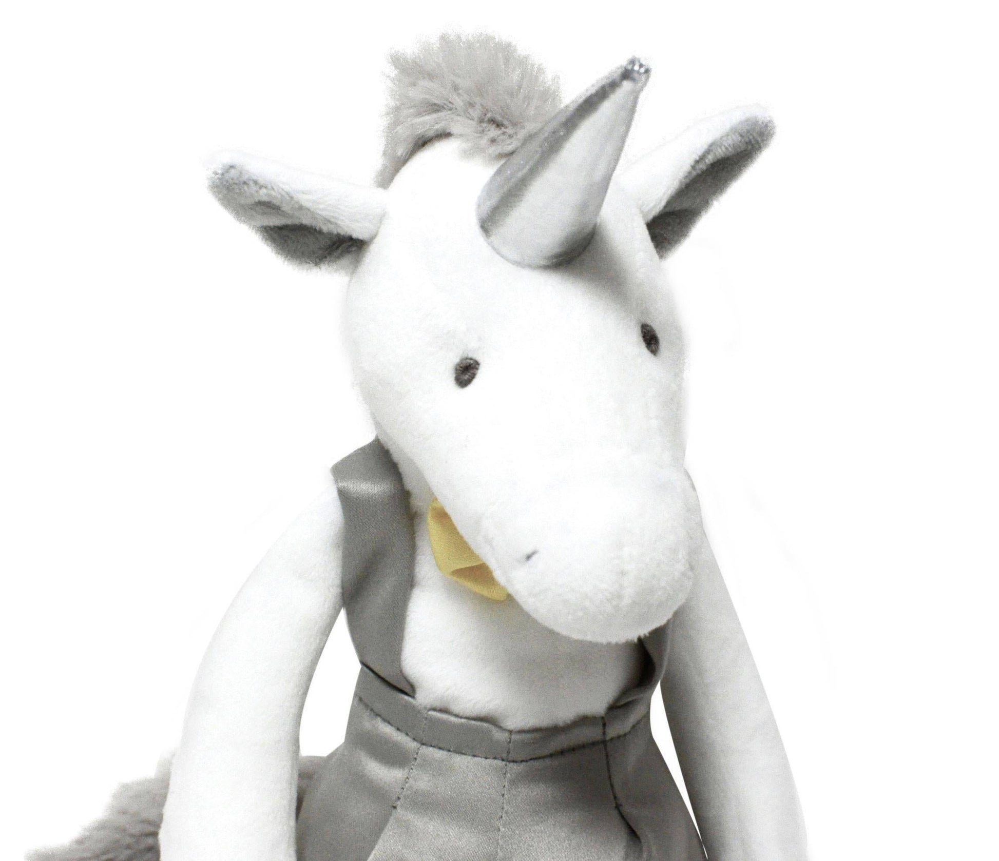 Peluche unicornio Doudou Silver - Un unicornio