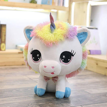 Peluche unicornio Kawaii de ojos grandes - Un unicornio